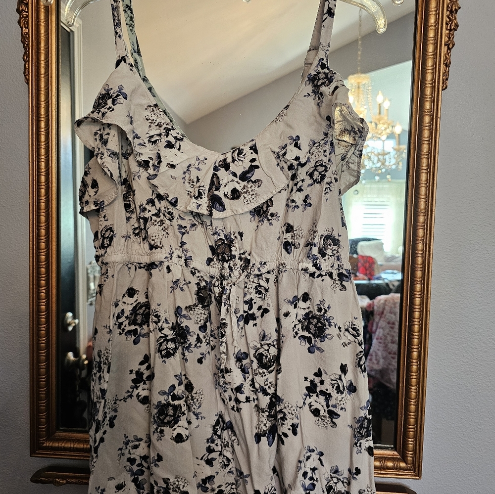 Floral Ruffle Top